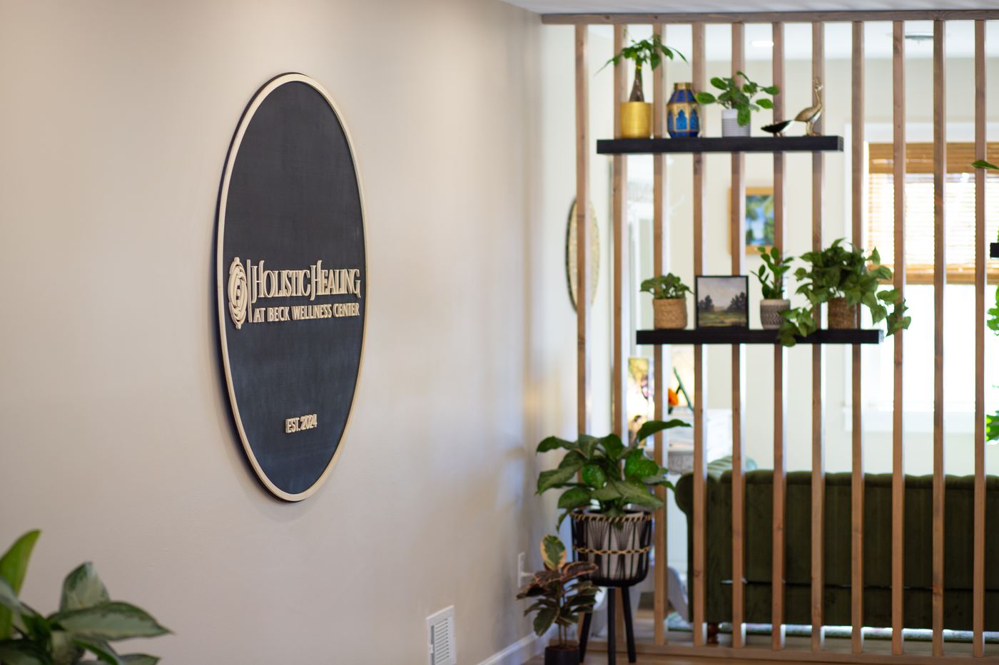 The waiting room at Holistic Healing